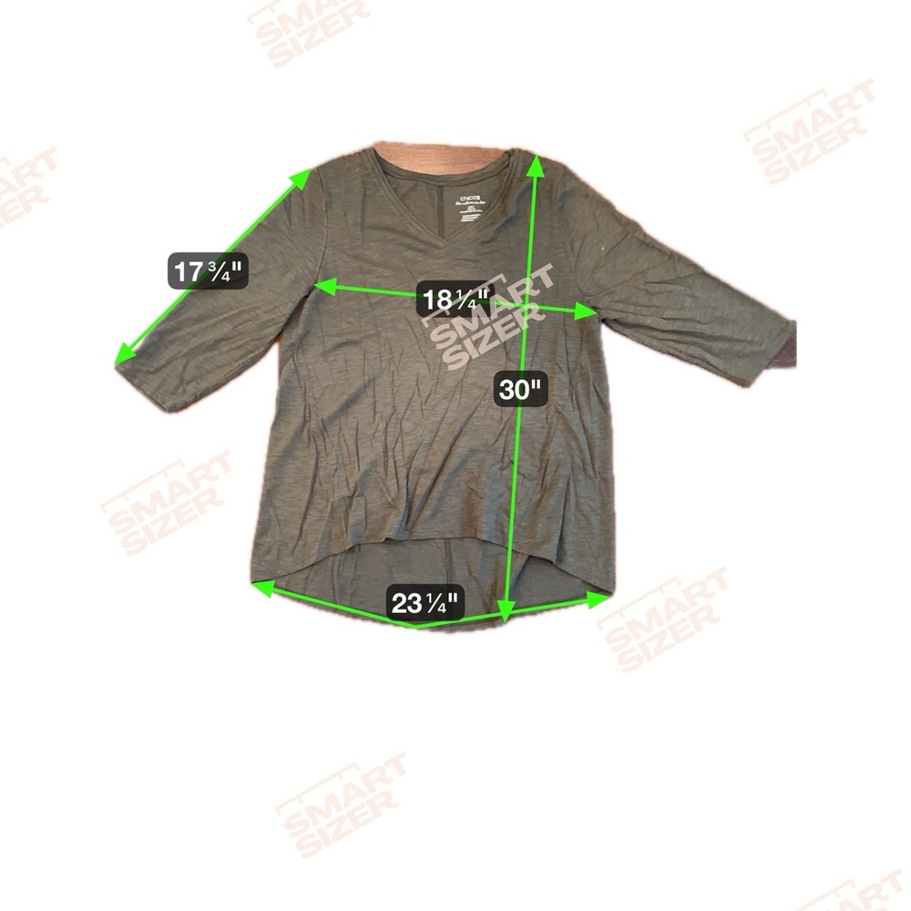 Chicos 2 Piece Bundle Large Olive Green Peach Slu… - image 2